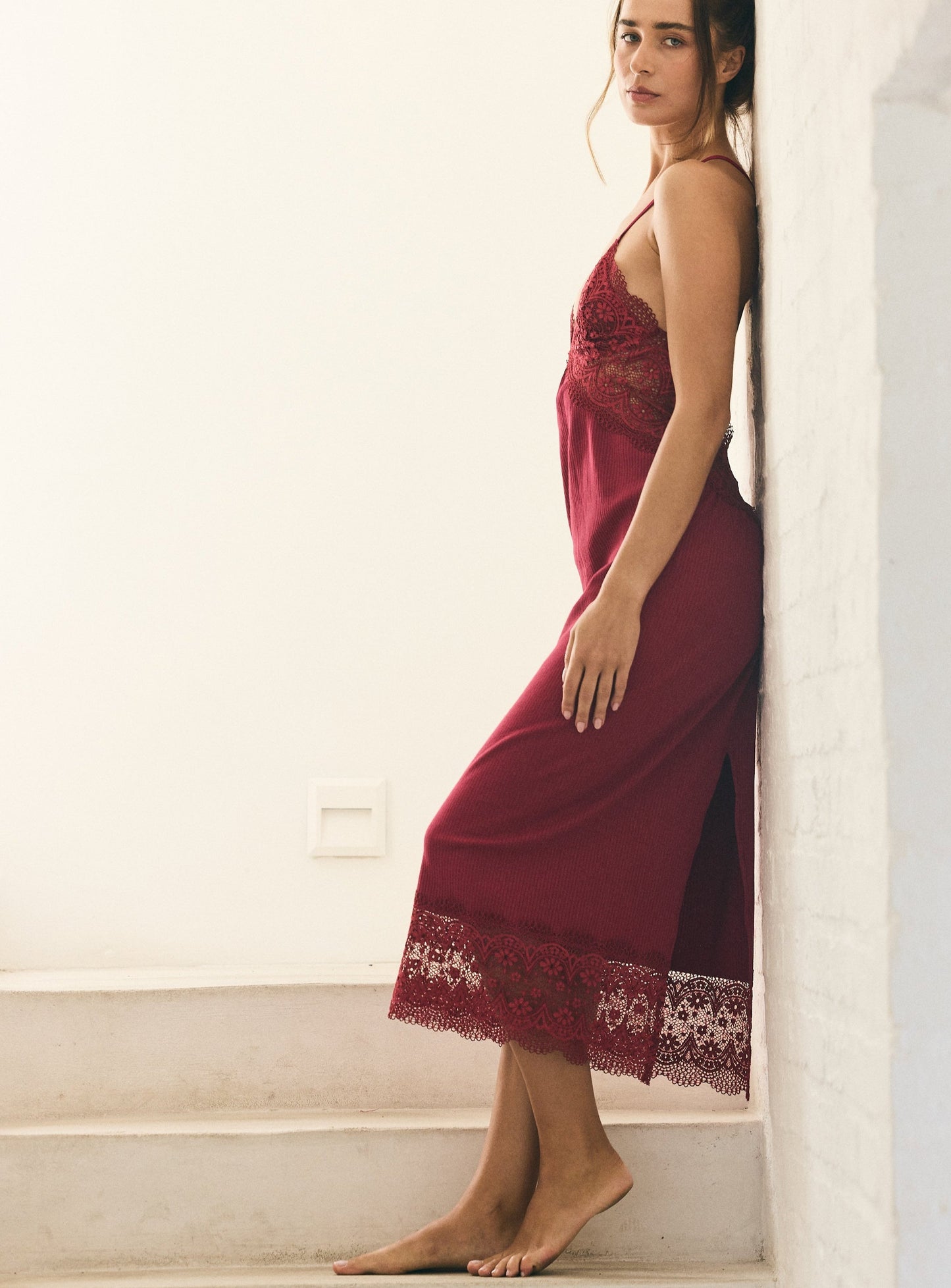 Maxi Full-Length Nightie | Scarlet