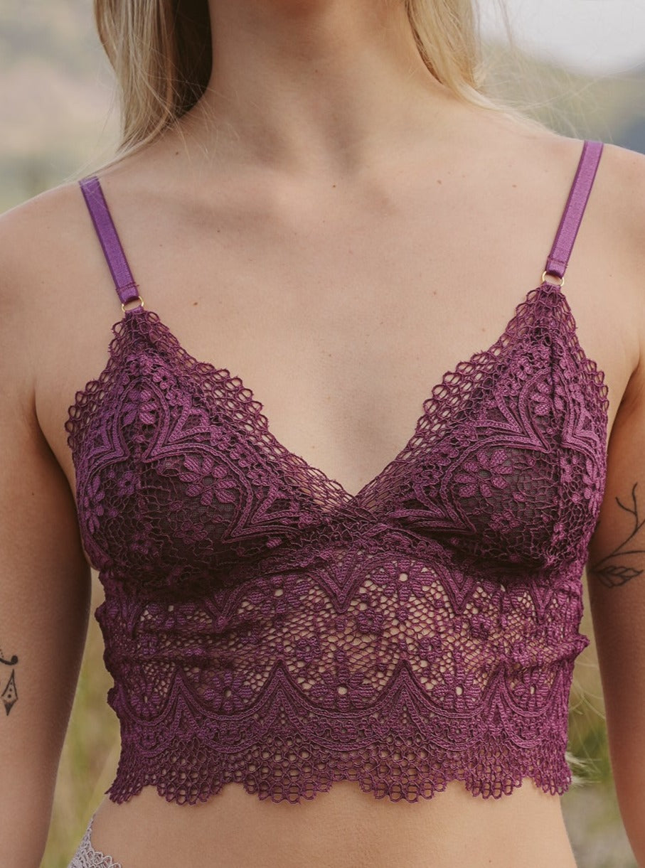 Zsa Zsa Bra in Plum