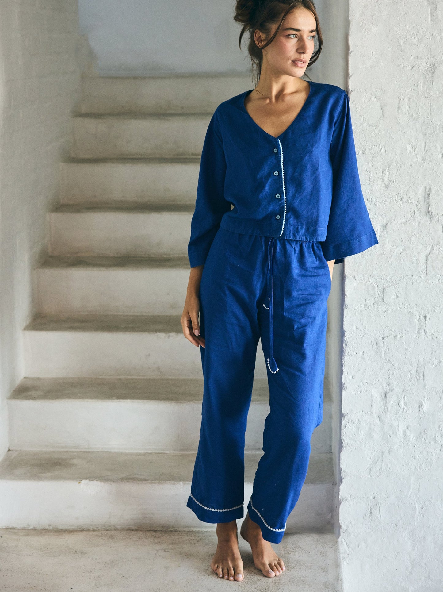 Loungy Linen Set - Long | Royal