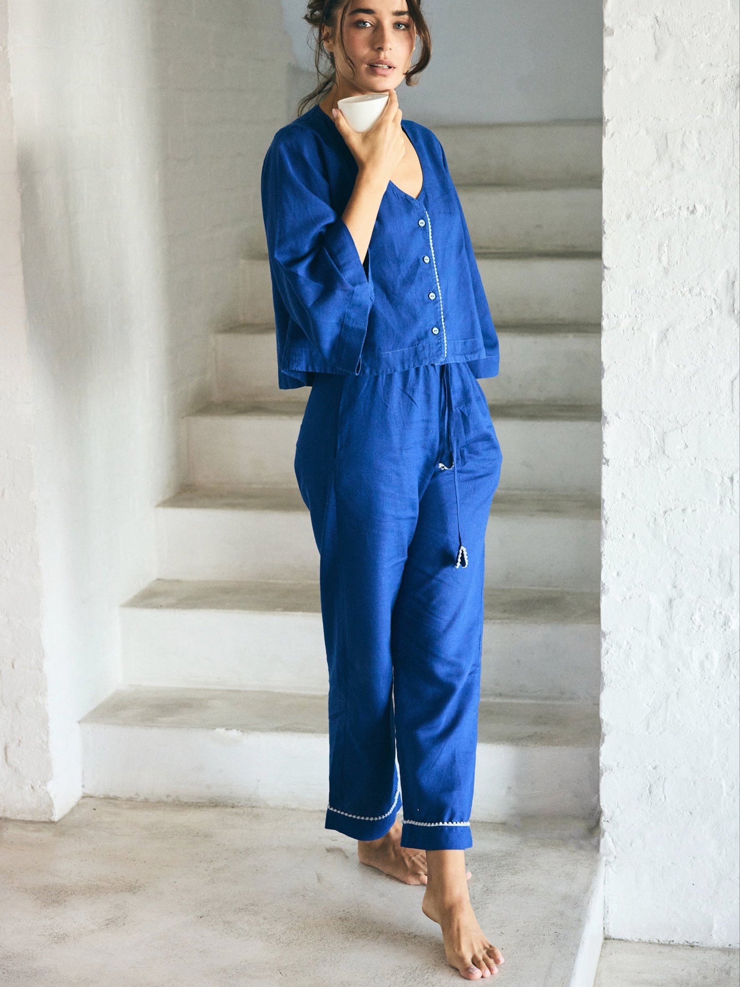 Loungy Linen Set - Long | Royal