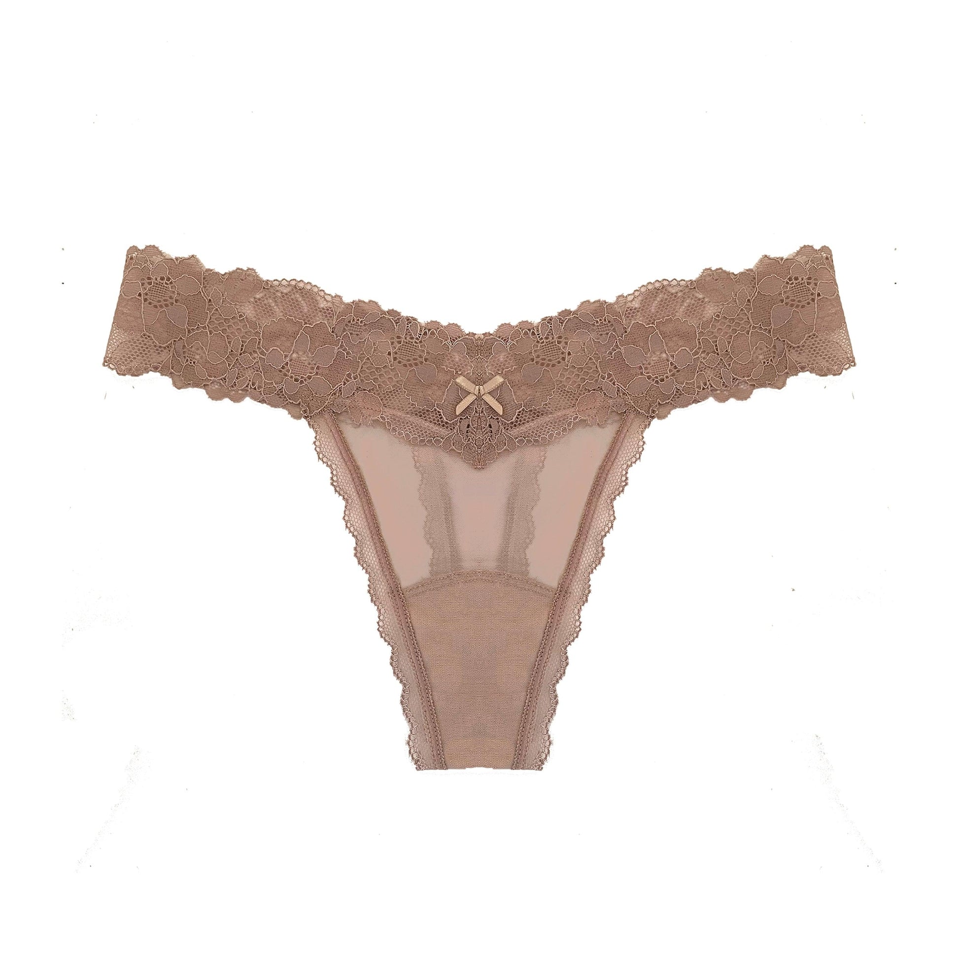 Barely There Thong in Raw Cacao - Takkleberry