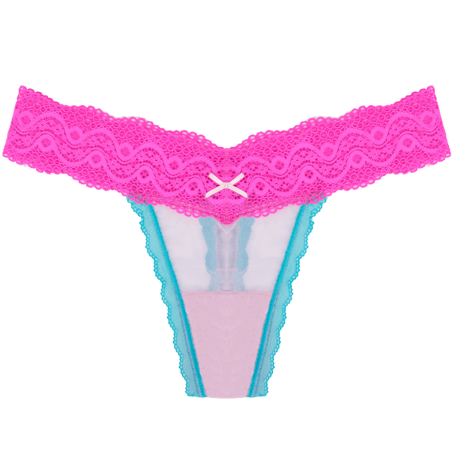 Classic Lace Thong in Bubblegum - Takkleberry