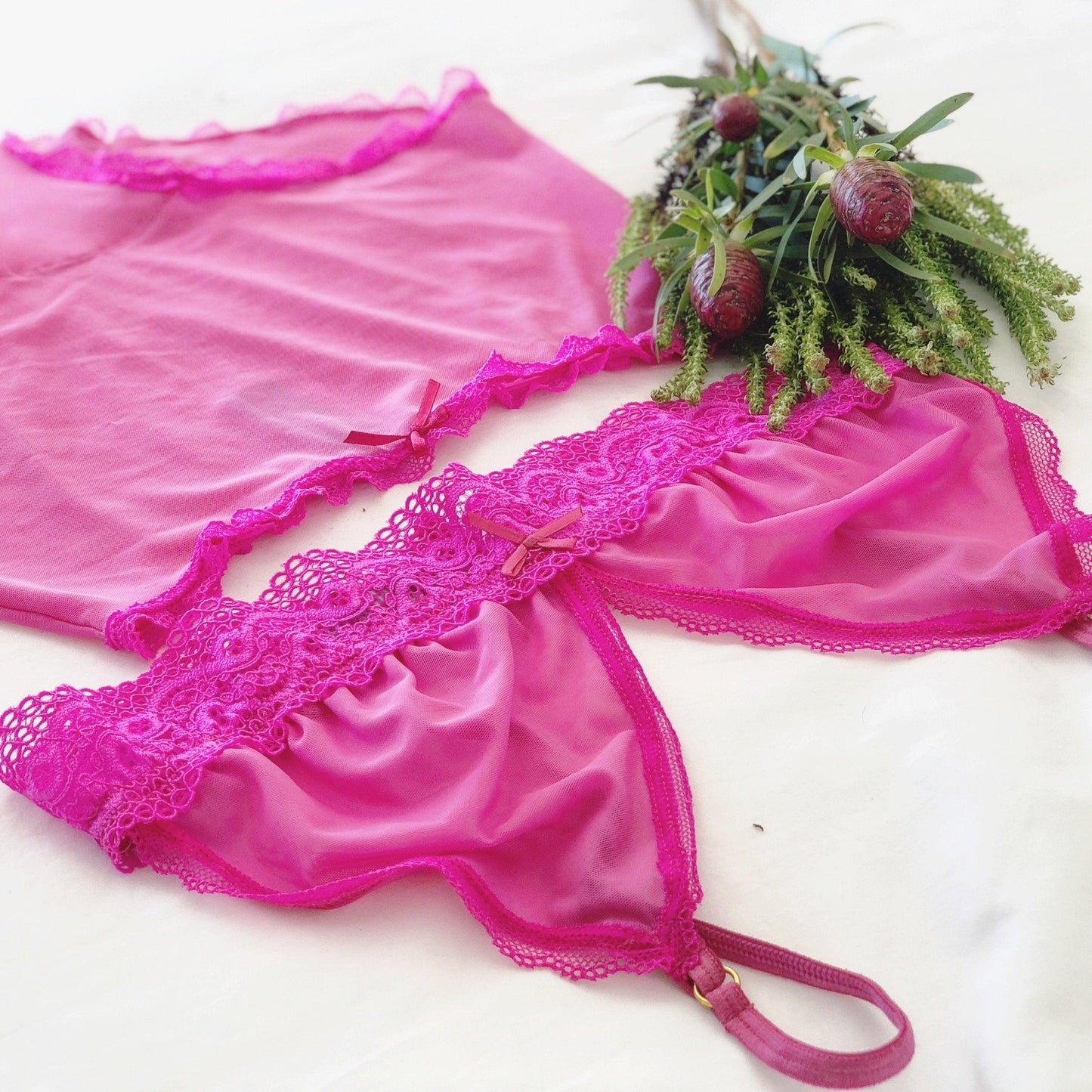 High Waist Knickers in Bougainvillea in Bloom - Takkleberry