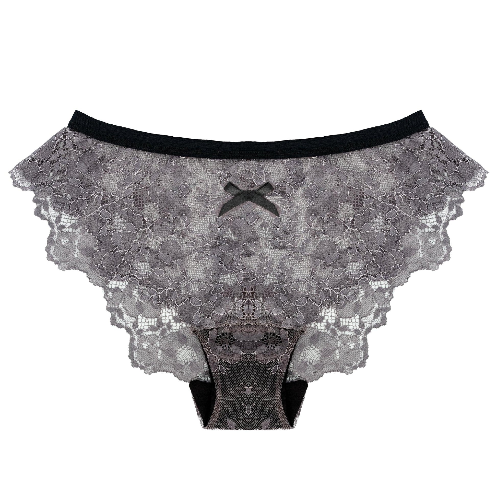 Lace Panty in Gunmetal Grey - Takkleberry