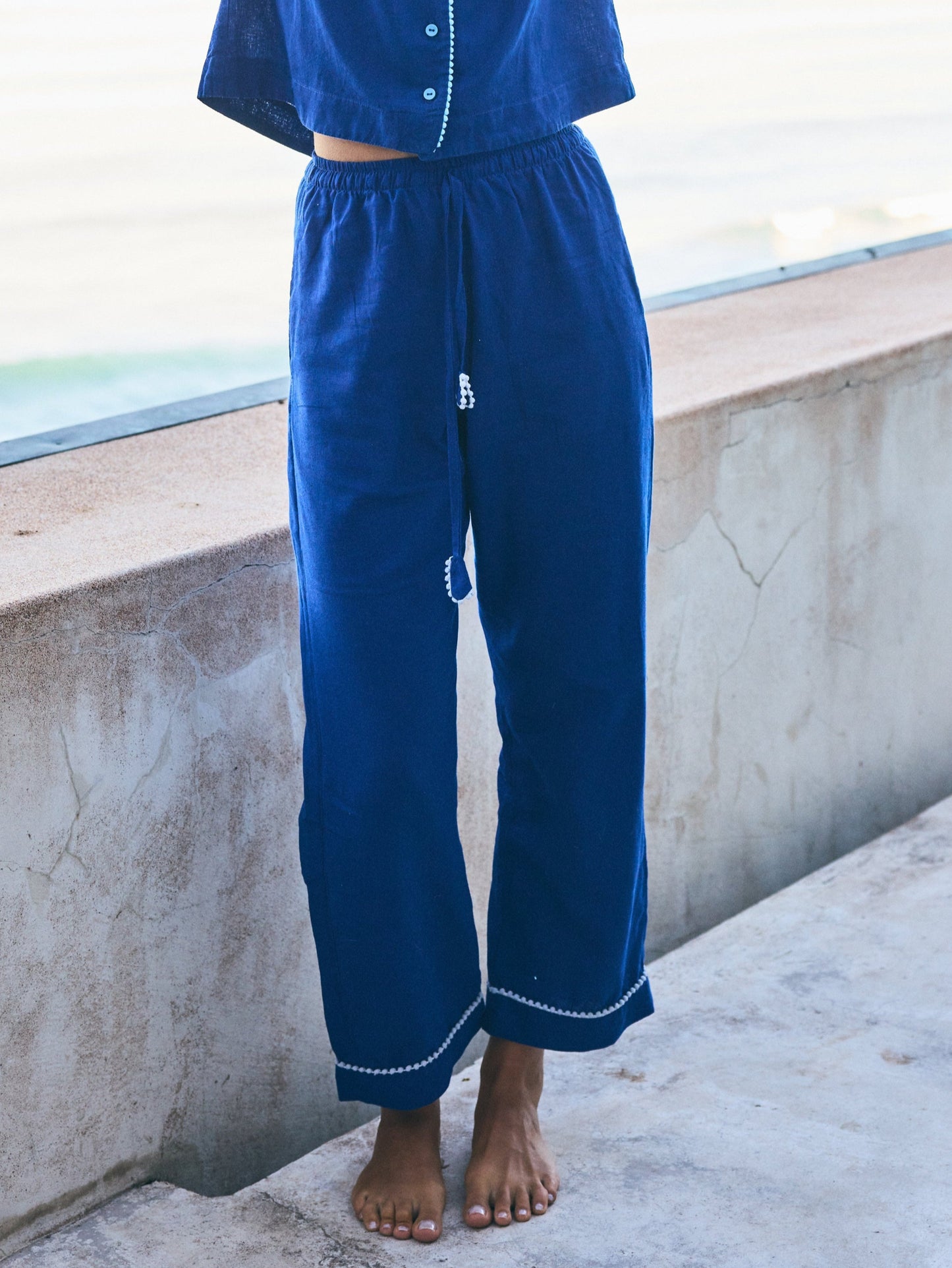 Linen PJ Pants | Royal
