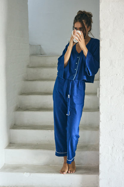 Linen PJ Pants | Royal