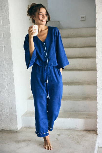 Linen PJ Pants | Royal