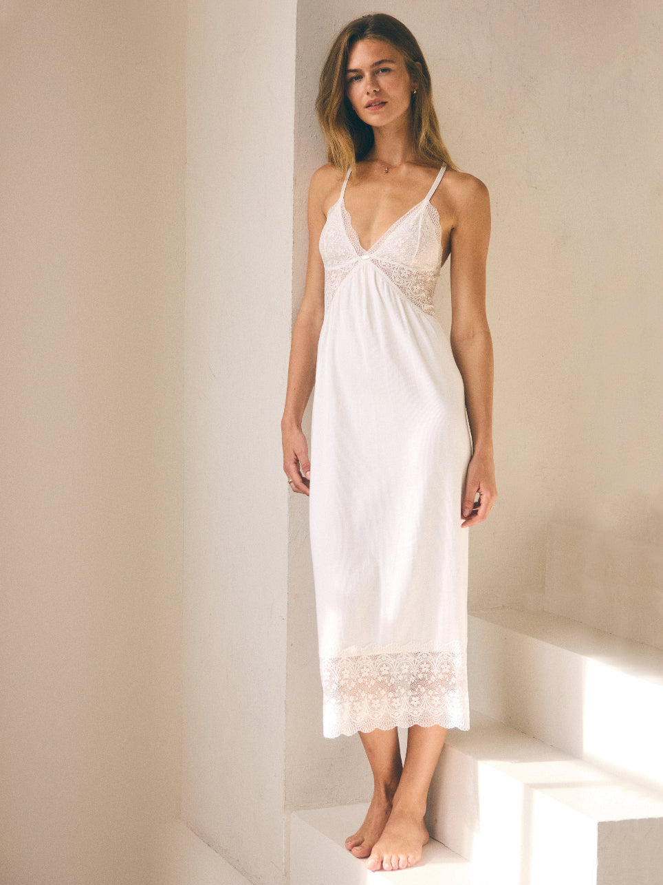 Maxi Full-Length Nightie | Coconut Milk