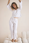 Loungy Linen Set - Long | Cream
