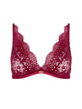 Florence lace bra in Scarlet red - Takkleberry handmade lingerie