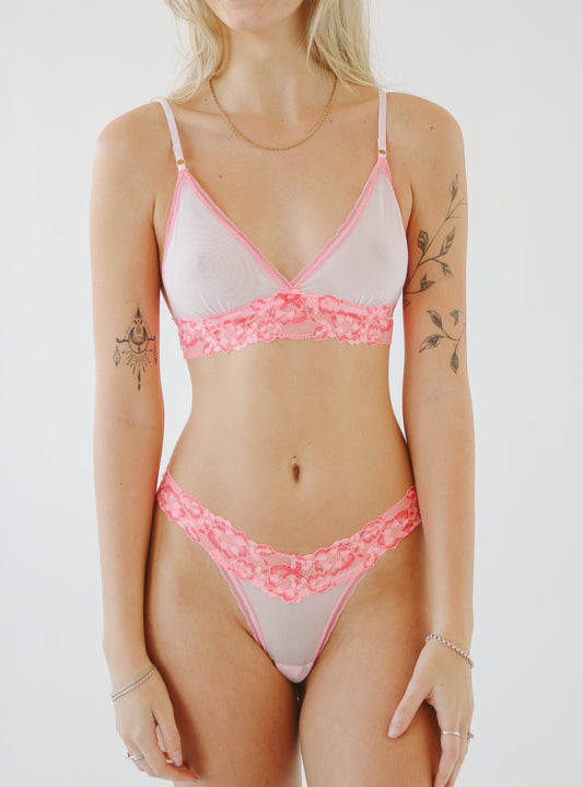 Pretty in Pink Lia + Thong Set