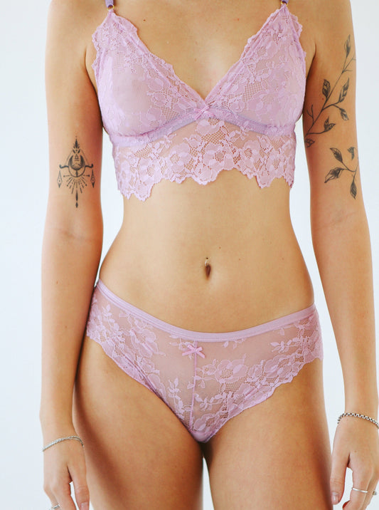 Lovely Lilac Indie + Panty Set