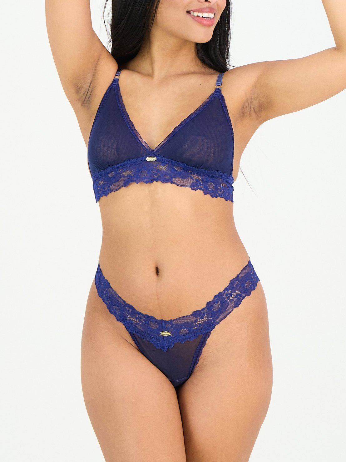 Lia and Thong Set | Midnight Blue