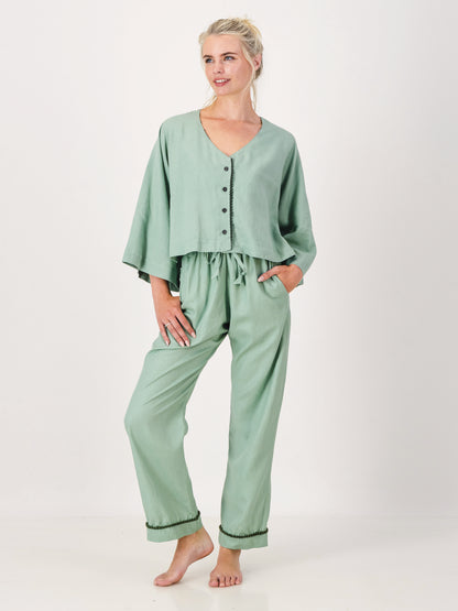 Loungy Linen Set - Long | Avocado
