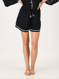 Linen PJ Shorts | Black