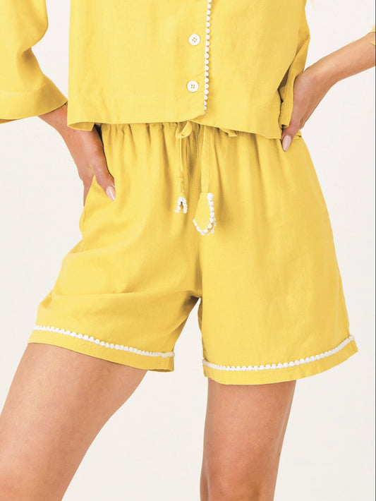 Linen PJ Shorts | Mango