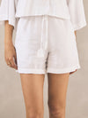 Linen PJ Shorts | Creamy White