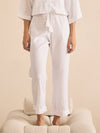 Linen PJ Pants | Creamy White