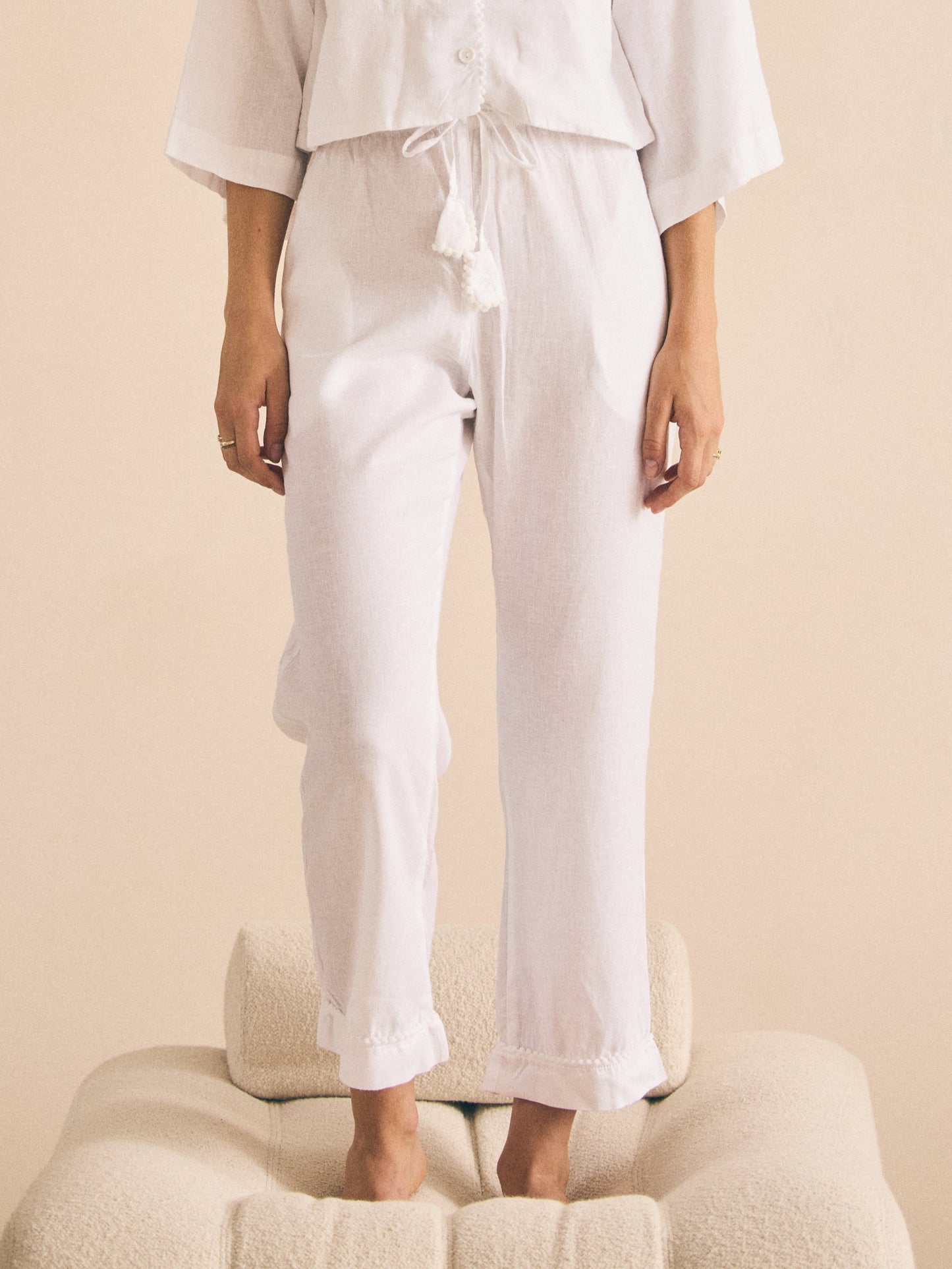 Linen PJ Pants | Snow White