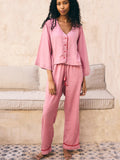 Loungy Linen Set - Long | Watermelon