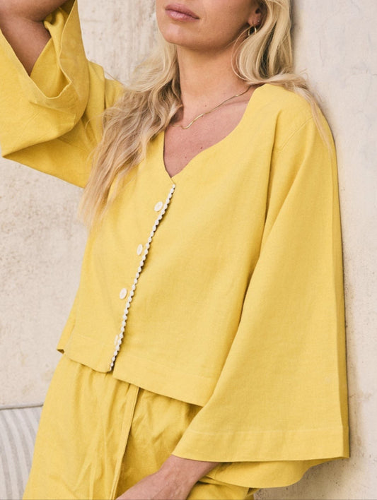 Linen PJ Top | Mango