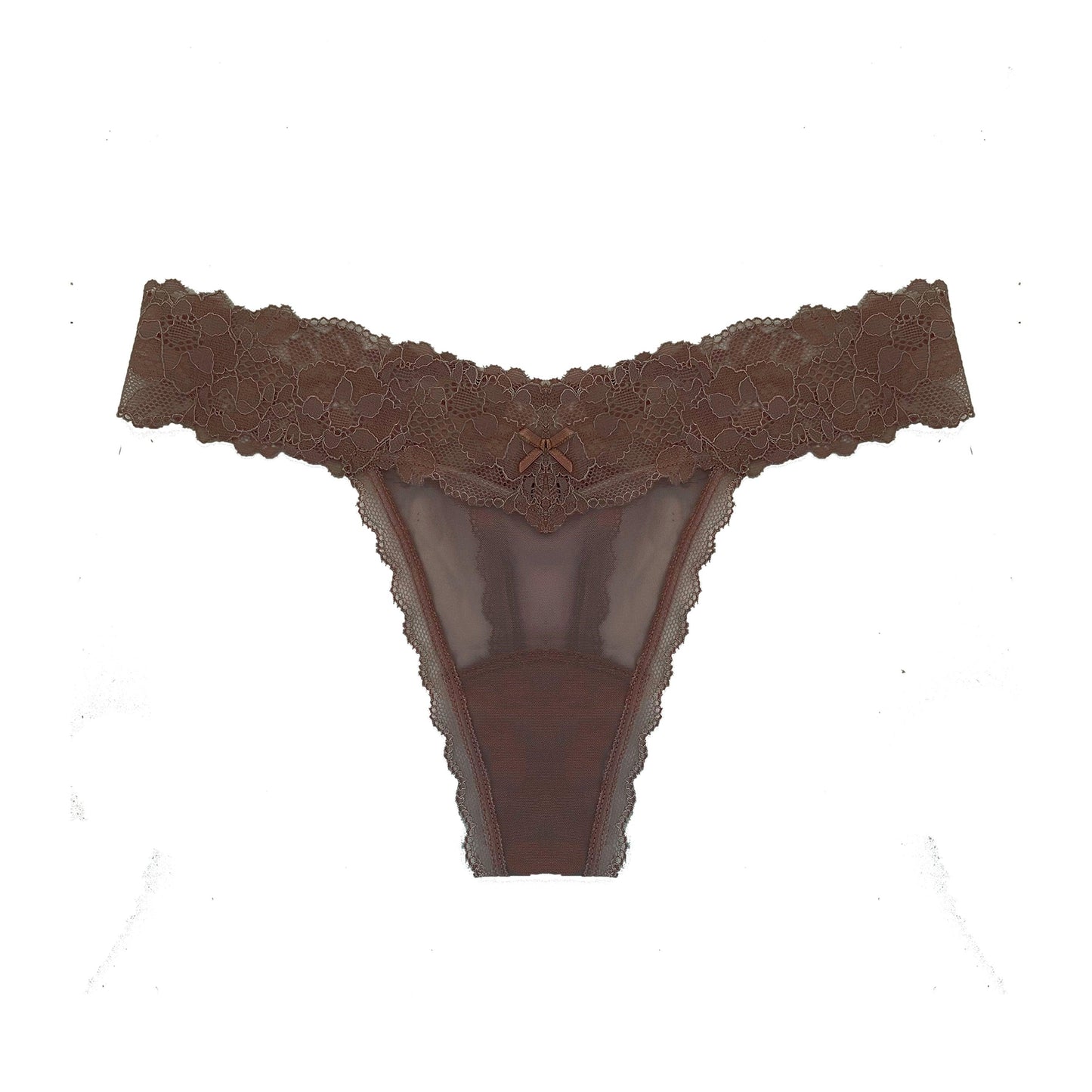 Barely There Thong in Chocolate Fondue - Takkleberry