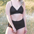 High Waist Knickers in Ebony - Takkleberry