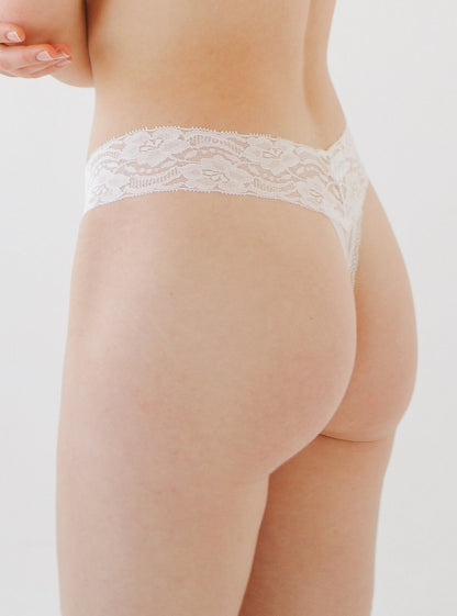 Barely There Thong in Coconut Milk