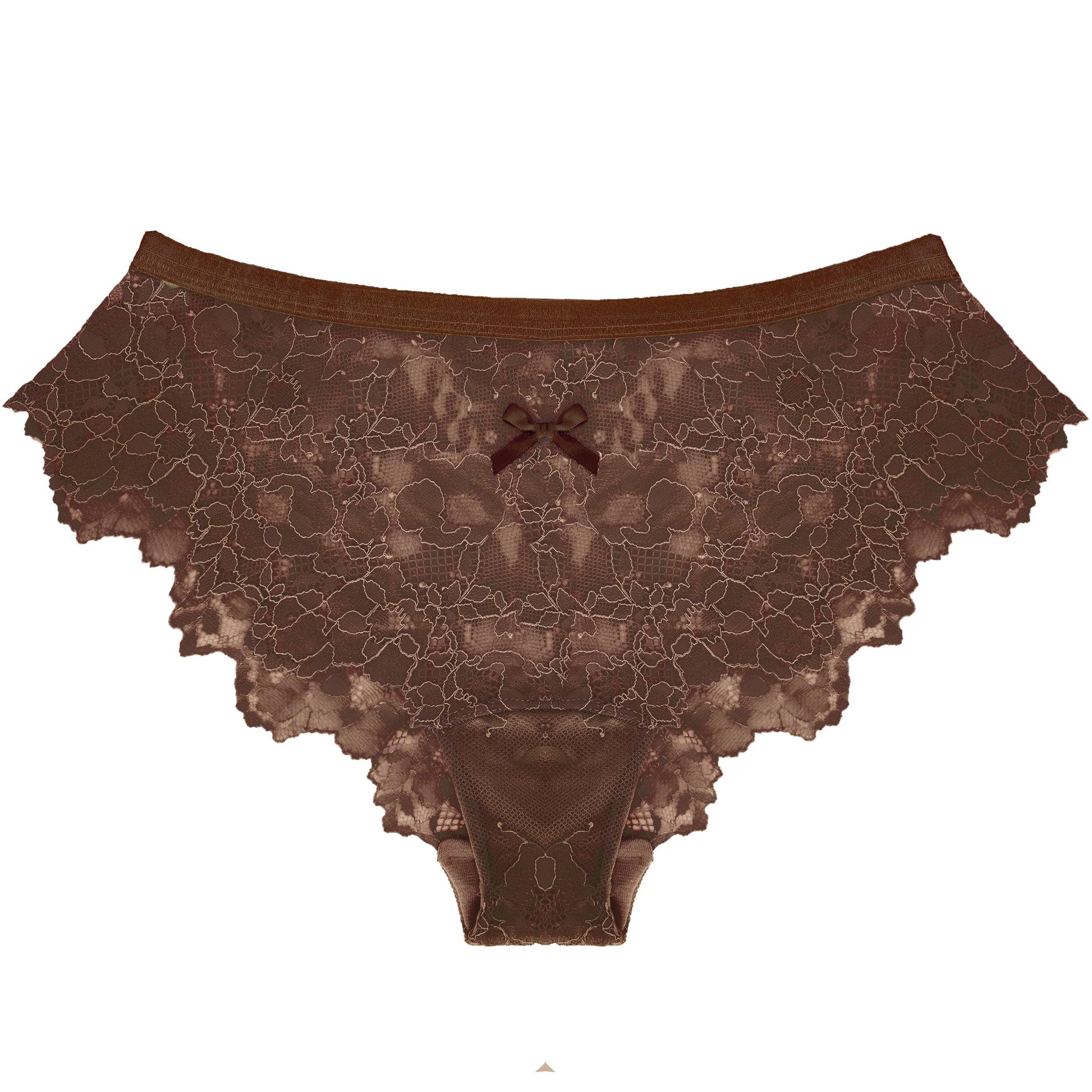 Lace Panty in Chocolate Fondue - Takkleberry